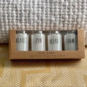 Rae Dunn 4 pack flameless LED wax votive candles